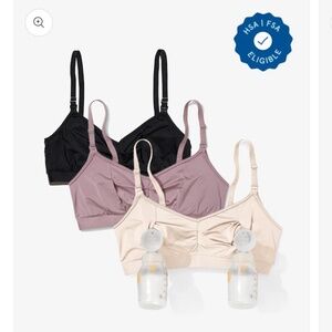 3 Bodily Nursing and Pumping Bras - Small